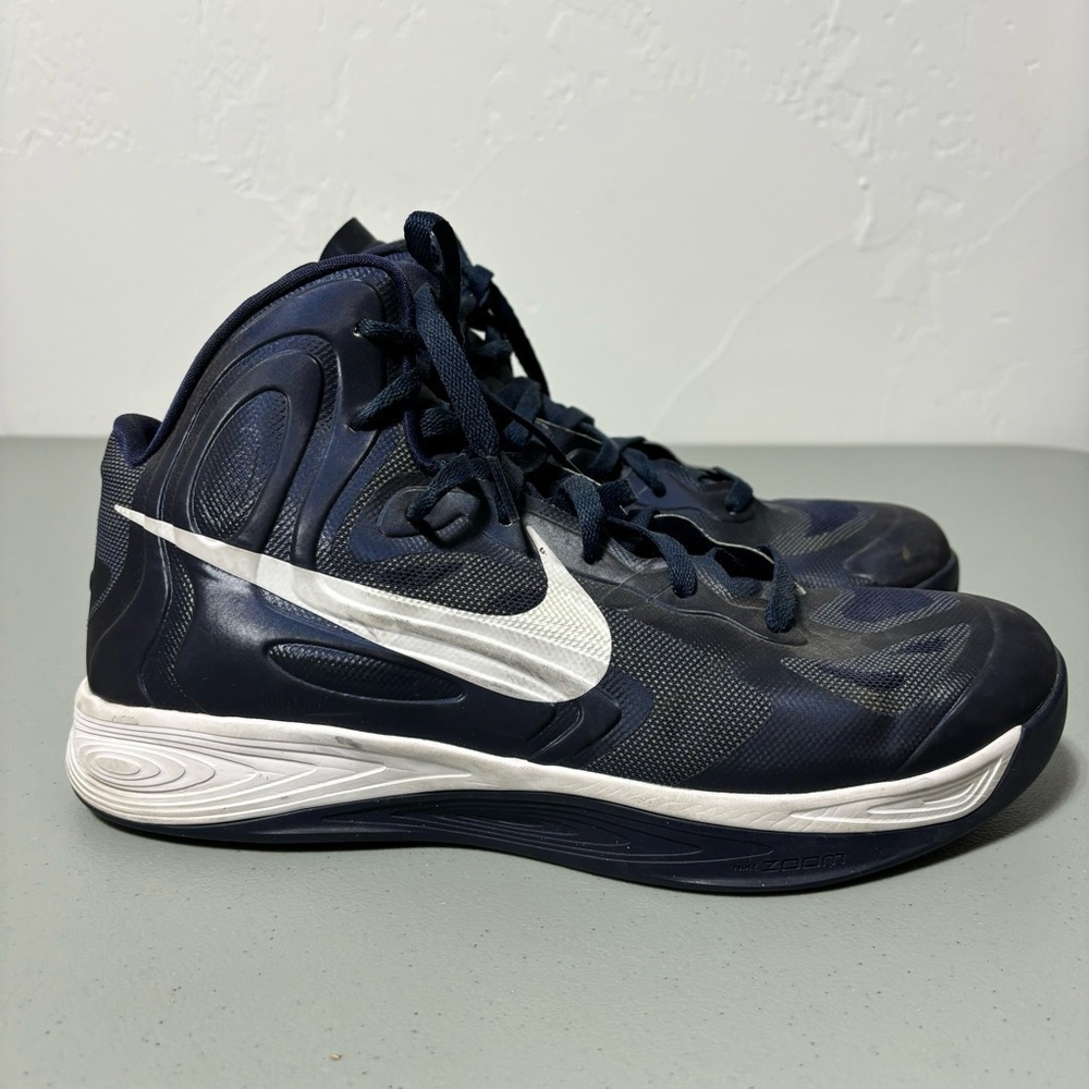 Nike Hyperfuse Men's Blue White Basketball Athletic Shoe Sneaker Size 13
